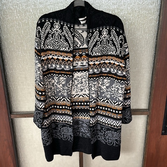 Fuzzi Nordique Cardigan in Black - Size M - Picture 5 of 15